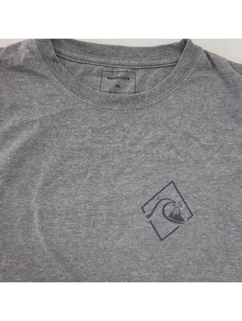 Quiksilver Men's Gray Graphic T-Shirt Medium